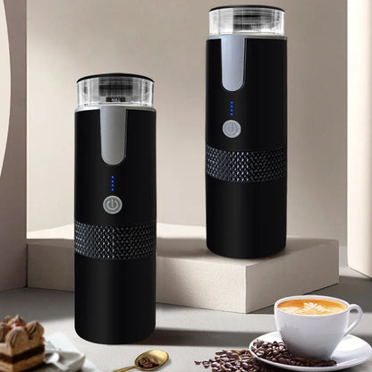 Portable Electric Coffee Maker for Ground Coffee and Capsules