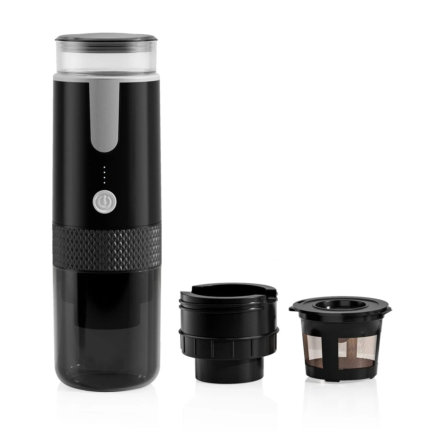 Portable Electric Coffee Maker for Ground Coffee and Capsules